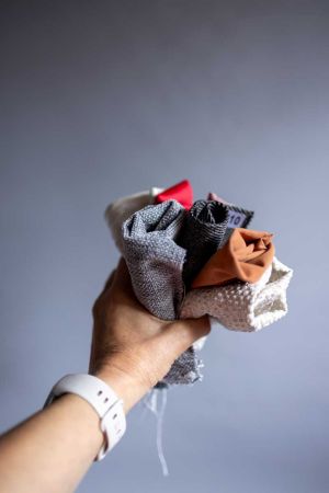 Natural and synthetic textiles for Organic textile wall objects